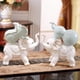 thumbnail image 2 of Figura de cerámica de animal de la suerte para sala de estar, comedor, porche y hogar. blanco, 2 of 8