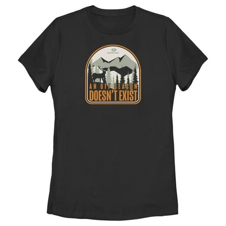 Women s Mossy Oak An Off Season Doesn t Exist Graphic Tee Black Medium