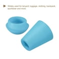 thumbnail image 4 of Unique Bargains 20Pack Plastic Cord Lock Bell End Stopper Cord End Lock Rope Fastener, Blue, 4 of 5
