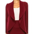thumbnail image 6 of Moa Collection Women's Chic 2-Piece Suit Set - Open Front Blazer and Matching Pencil Skirt, 6 of 6