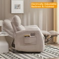 thumbnail image 4 of Hybition Modern Recliner Chair Electrically Adjustable Fabric Single Sofa Gray, 4 of 8