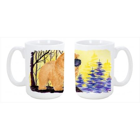

Chow Chow Dishwasher Safe Microwavable Ceramic Coffee Mug 15 oz.
