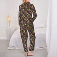 thumbnail image 6 of Goofa Mexican Folk Art Floral Printed Women’s 2 Piece Pajama Set Super,Pajamas Women's Long Sleeve Sleepwear Soft Button Down Loungewear Pjs Lounge Set Nightwear-Small, 6 of 9