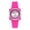 Hot Pink, variant on Personalized Creativity Womens Square Wrist Watches Silicone Strap Band Fashion Casual Analog Quartz Sport Rubber Watch with Classic Arabic Numerals