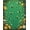 Green, Pattern 3, variant on Flatwoven High Traffic Area Rug, Abstract Insect Swarm Design with Interlocking Winged Creatures, Non Slip, Stain Resistant, Washable Area Rugs for Living Room, Bedroom(Green, 4X6)