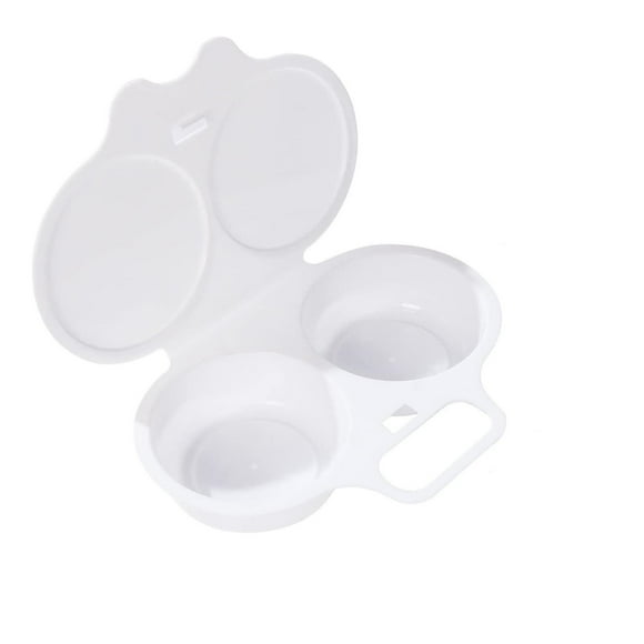 asddcavvf Egg Poacher Microwave Egg Boiler Poacher Microwave Egg Poacher 2 Cavity Nonstick Poached Egg Maker With Lid Egg Poacher Microwave Egg Cooker Double Drain Poached Egg Cups 5*1