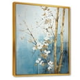 thumbnail image 2 of Designart "Blue And Gold Bamboo In Minimalism" Bamboo Floater Framed Wall Art Living Room, 2 of 5