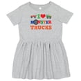 thumbnail image 3 of Inktastic I Love Trucks Girls Toddler Dress, 3 of 5