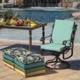 thumbnail image 5 of ARDEN Outdoor Dining Chair Cushion 20 x 20, Aqua Leala, 5 of 11
