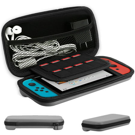 Travel Carrying Case Hard Shell Case w/ 8 Card Slots Full Protection For Nintendo Switch (Best Nintendo Switch Carrying Case)
