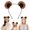 Brown 2, variant on IDALL Plush Ears Headbands – Soft Costume Hair Accessories for Party, Dress-Up Brown 1 One Size