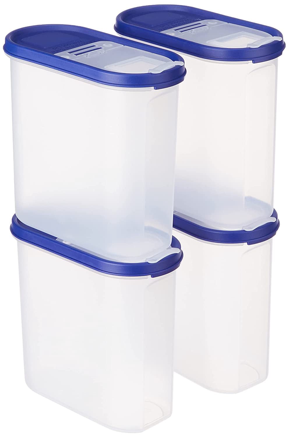 diollo Modular Plastic Container and Dispenser, Set of 4 (1800 ml Each ...