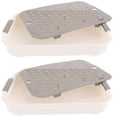 thumbnail image 2 of 2Pcs Bunny Litter Box Hamster Toilet Square Rabbit Litter Box Plastic Guinea Pig Toilet, 2 of 5