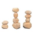 thumbnail image 3 of Bloques de construcción de madera para niños, piedras, juego de equilibrio de apilamiento para niños, juguete educativo para niños, 10 piezas, color de madera Inevent FN000022-01B, 3 of 7