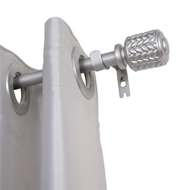 Utopia Alley D84N 0.75 in. Curtain Rod for 48-86 in. Windows, Nickel