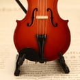 thumbnail image 6 of Tiny Violin Keychain with Sound Mini Violin Toy Set Plays Sad Music Smallest Violin Model Mini Crying Story Teller Portable Miniature Violin, 6 of 6