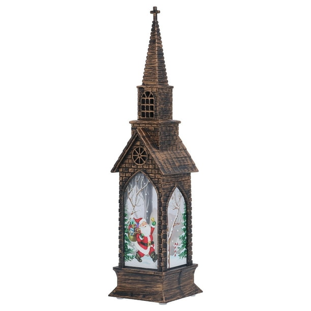Luz De Noche De árbol De Navidad, Luces De Noche Pequeñas LED Linterna De Navidad Lámpara De Candelabro Linterna LED De Navidad Lámpara De Linterna De Mesa Retro Para Navidad