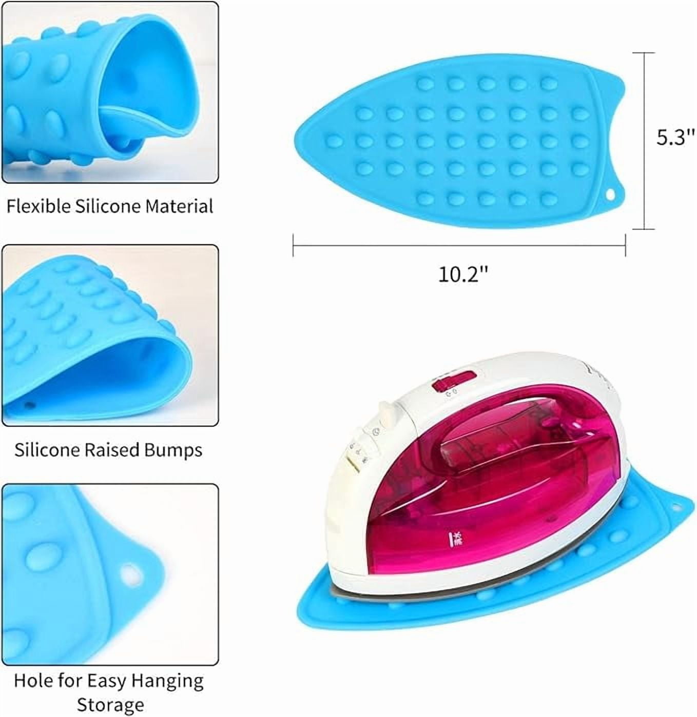 Wool Pressing Mat for Quilting, Portable 17''x13.5'' Heat Resistant Ironing Mat Board with Silicon Iron Rest Pad, Tabletop Sewing & Cutting Supplies