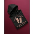 thumbnail image 3 of Flip Flops, Glass Slippers Hoodie Women -GoatDeals Designs, Female 3X-Large, 3 of 4