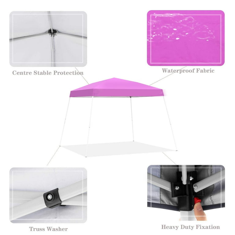 ayupan Ainfox 8 x 8 ft Pop up Canopy Tent, Instant Slant Outdoor