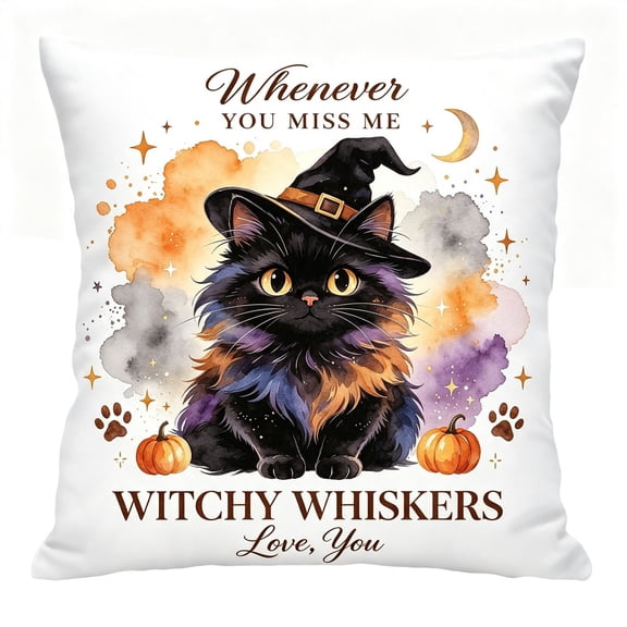 Halloween Pillow Covers 18x18 Set of 1 Animals Pumpkin Pillowcase Halloween Decorations Outdoor Throw Pillow Covers Linen Farmhouse Fall Thanksgiving Decor Cushion Case for Couch Home Sofa