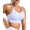 blue, variant on SHARICCA Strappy Sports Bras for Women - Padded Yoga Gym Bra Low Impact Womens Workout Tops