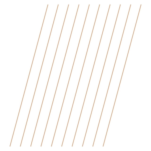 Uxcell 10-Pack Barra Redonda de Cobre 1.2mm x 250mm T2 Cobre