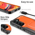 thumbnail image 6 of ExoGuard For Samsung Galaxy S22 Plus Case, Phone Case with Screen Protector and Kickstand (Orange), 6 of 8