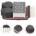 thumbnail image 4 of Shisuyan 2pcs Lipo Battery Checker Rc Battery Tester Lipo Alarm Low Voltage Tester Monitor Checker, 4 of 9