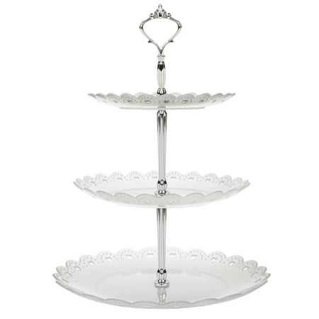 

3-Tier Cupcake Stand Cake Dessert Wedding Event Party Display Tower Plate New