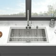 thumbnail image 3 of Kitchen Sink 33x22 inch Kitchen Sink Drop-In 16 Gauge Stainless Steel Single Bowl Topmount Kitchen Sink,Stainless Steel Kitchen Sink, 3 of 7