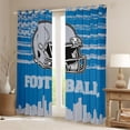 thumbnail image 2 of Erosebridal American Football City Curtains for Living Room,Detroit Blackout Curtains Set of 2(38x54),Gray Rugby Helmet Curtains and Drapes(38x54) For Boys,Lightweight Room Decoration, 2 of 6