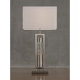 thumbnail image 3 of Homelegance Elan Table Lamp in Glass & Satin Nickel Metal, 3 of 5
