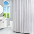thumbnail image 7 of 70 inch Long Shower Curtain Liner, EVA Heavy Duty Longer Bath Clear Shower Liner with 12 Hooks, Waterproof Odorless Clear Bathroom Shower Curtains - White, 7 of 7