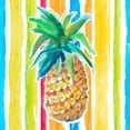 thumbnail image 3 of Loreth, Lanie 20x20 Black Modern Framed Museum Art Print Titled - Vibrant Pineapple I, 3 of 5