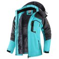 thumbnail image 4 of Gealkoca Men's Heavyweight Insulated Winter Parka – Waterproof Windproof Snow Coat with Sherpa Lining & Detachable Hood, Outdoor Hiking Jacket with Zipper Pockets (M-6XL), 4 of 5
