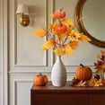 thumbnail image 4 of CHENjy Fall Stems, Artificial Autumn Floral Picks with Pumpkins and Bendable Wire for DIY Wreaths and Table Scatter Accents, 1 Pc, 4 of 6