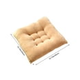 thumbnail image 3 of Back to School Savings! ESULOMP Chair Cushion Solid Color Seat Cushion Thickened Soft Milk Velvet Cotton Filled Chair Cushion Suitable for Kitchen Dining Chair Patio Cushion 15.75"x15.75"x3.94", 3 of 6