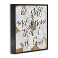 thumbnail image 2 of Stupell Industries Shabby Chic Be Still Script with Flower Black Framed Giclee Art, 17 x 17, by Lanie Loreth, 2 of 8