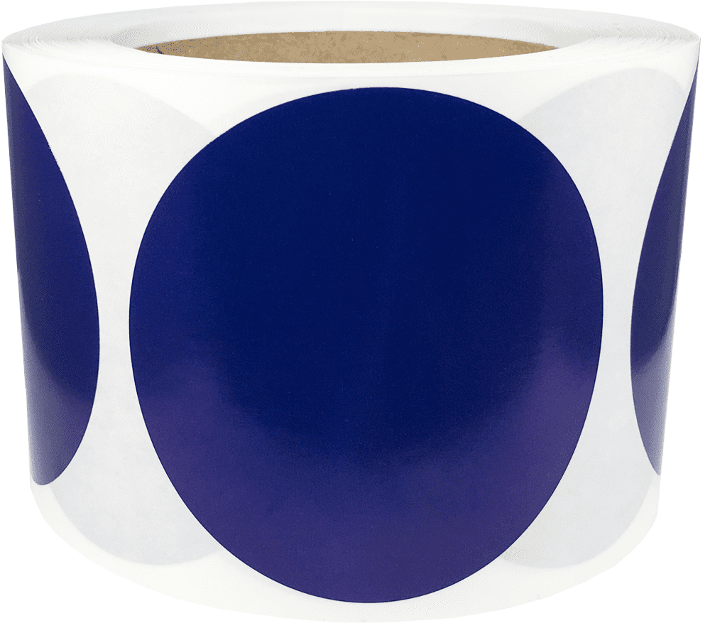 Tape Logic Number 9 Labels Self Adhesive 2" Circle Dark Blue Tape Logic  DL6777 ナンバーサークル Tape Logic DL6777 ナンバーサークルラベル レジェンド「9」 直径2インチ ダークブルー (500巻)