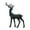 A, variant on Leutsin Blow Mold Deer Outdoor Christmas Decoration - Elegant Deer Statues Christmas Tabletop Decorations,Ideal for Mantel Living Room Bedroom Office,Matte Texture,Black,Standing