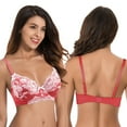 thumbnail image 5 of Curve Muse Womens Plus Size Unlined Semi-Sheer Balconette Underwire Lace Bra-2PK-BLACK,RED-38C, 5 of 7