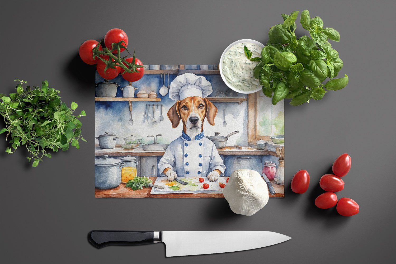 Foxhound The Chef Glass Cutting Board 12 in x 15 in