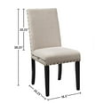 thumbnail image 2 of New Classic Furniture Crispin 19" Fabric Dining Chairs in Beige (Set of 2), 2 of 4