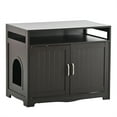 thumbnail image 6 of RONSHIN Cat Litter Box Enclosure Cat Washroom Litter Box Furniture With Hidden Plug 2 Doors Multi-Functional Storage Bench Cat House Pet Supplies, 6 of 8