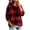 Red-1, variant on Women's Sherpa Fleece Hoodie Oversized Fuzzy Sweatshirt Plaid Hoodies,Long Sleeve Fluzzy Sweatshirt for Fall Winter,Cozy Warm Clothes,Casual,Fashion