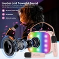thumbnail image 4 of Karaoke Machine Wireless Microphone Toy, Karaoke Toys for Kids & Adults with 2 Microphones, Karaoke Player, Voice Changing Effects & LED Lights Boys Girls Birthday Party Christmas Toys Gifts, 4 of 7