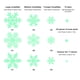 thumbnail image 3 of Etiqueta engomada del copo de nieve de Navidad, en la oscuridad pegatinas luminosas de Navidad pegatinas de pared innovación moderna Jadeshay A, 3 of 8