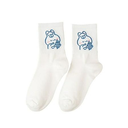 

Fullvigor Women Athletic Cartoon Socks Cute Rabbit Pattern Warm Socks
