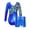 Royal Blue, variant on Aislor Girls Kids 2 Piece Ballet Dancewear Shiny Metallic Long Sleeve Leotard and Shorts Set for Gymnastic Royal Blue 12